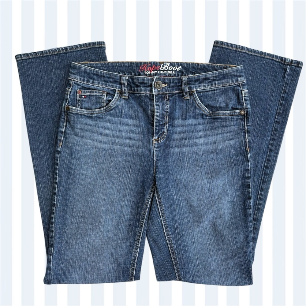 Tommy Hilfiger Blue Boot Cut Jeans Medium Wash